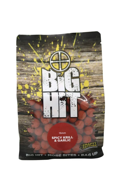Big Hit Spicy Krill & Garlic Boilies 15mm