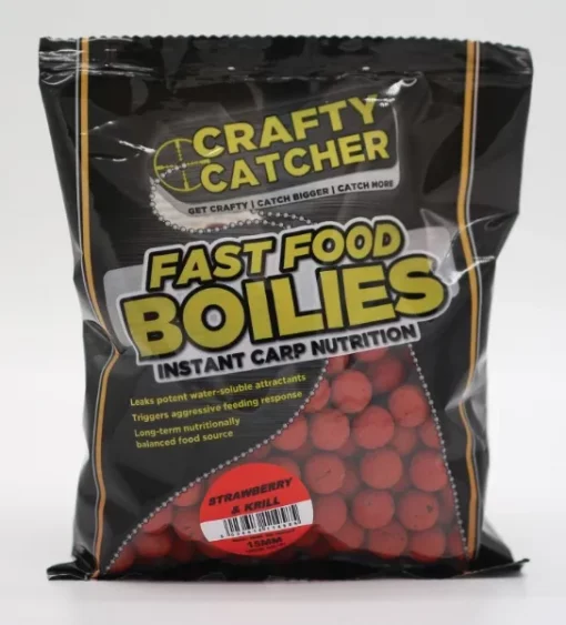 Fast Food Boilies Strawberry & Krill 15mm