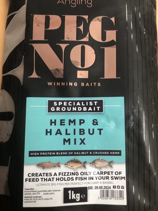 Peg No1 Hemp & Halibut Mix Groundbait 1kg