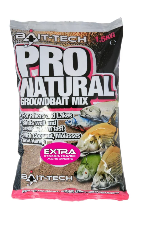Bait Tech Pro Natural Groundbait River Extra 1.5kg