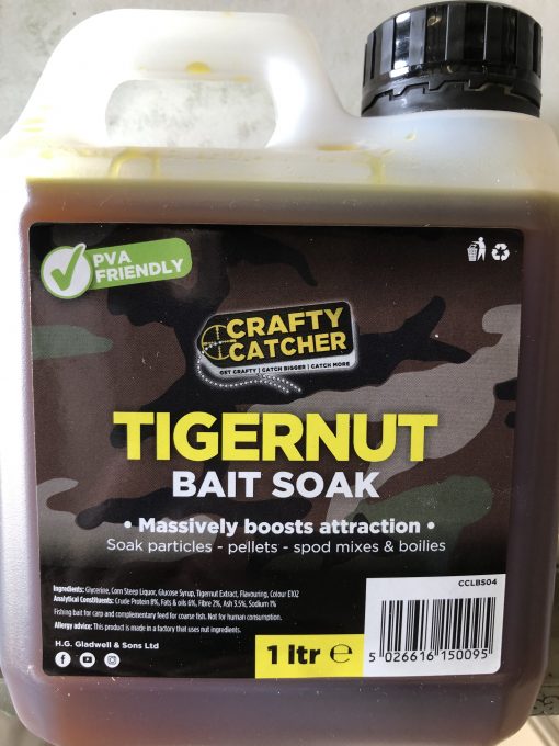 Crafty Catcher Liquid Tigernut Bait Soak 1Ltr